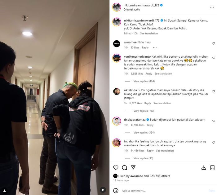 Unggahan Nikita Mirzani