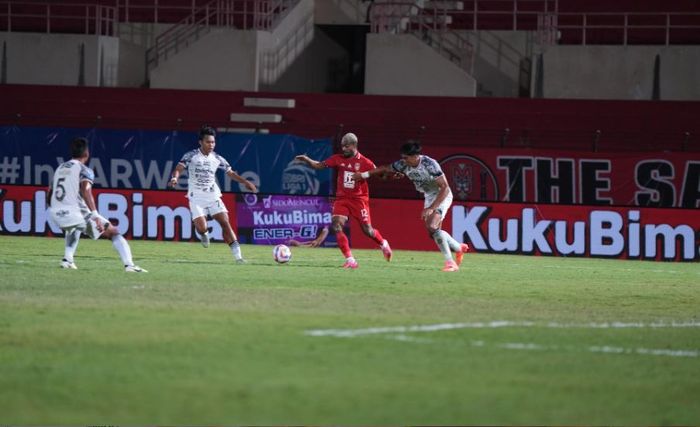 Laga Malut United Vs Bali United dalam laga pekan ke-6 Liga 1 2024-2025 di Stadion Sultan Agung, Bantul, Sabtu (21/9/2024).