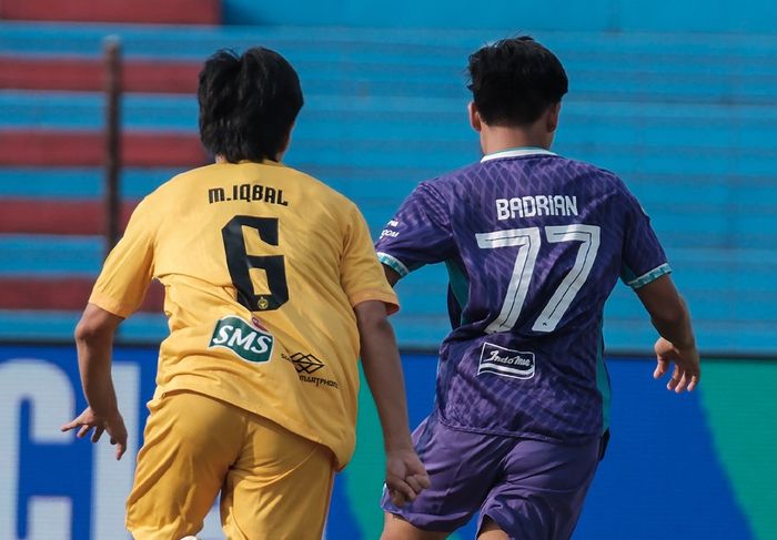 Suasana pertandingan antara Persita vs Semen Padang pada laga pekan keenam Liga 1 2024-2025 di Stadion Sultan Agung, Bantul, Yogyakarta, Minggu (22/9/2024)