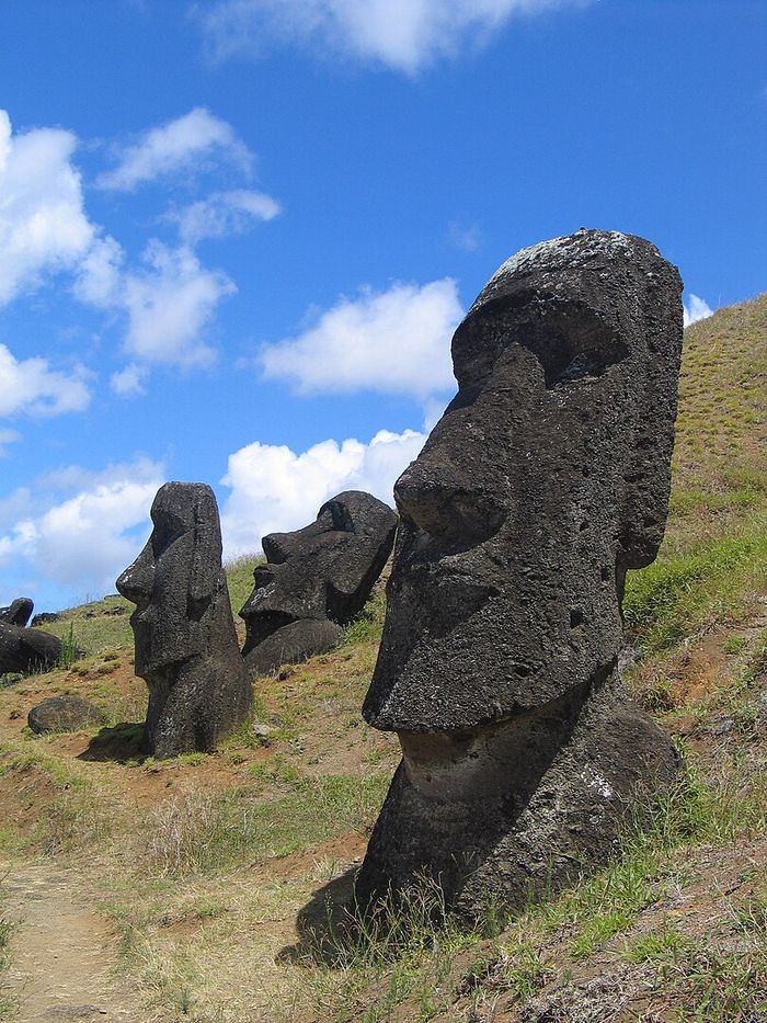 Sebagian besar Moai terletak di pulau vulkanik bernama Rapa Nui. 