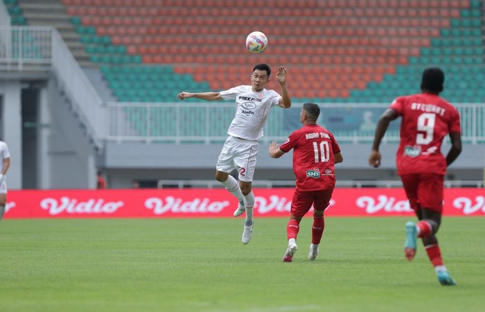 Suasana pertandingan Semen Padang vs Persis pada laga pekan ketujuh Liga 1 2024-2025 di Stadion Pakansari, Bogor, Minggu (29/9/2024).