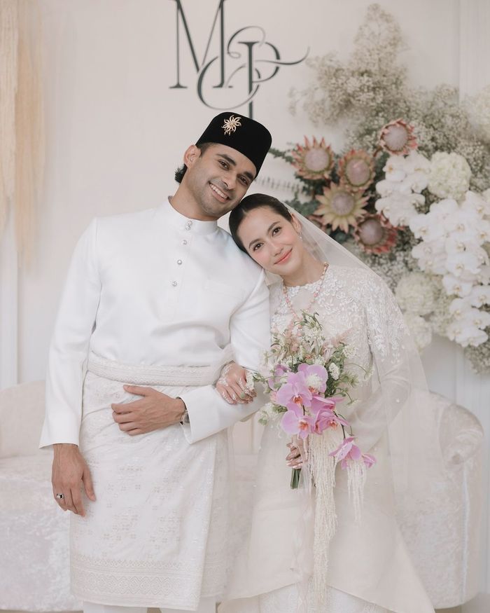 Pevita Pearce bersama sang suami, Mirzan Meer.