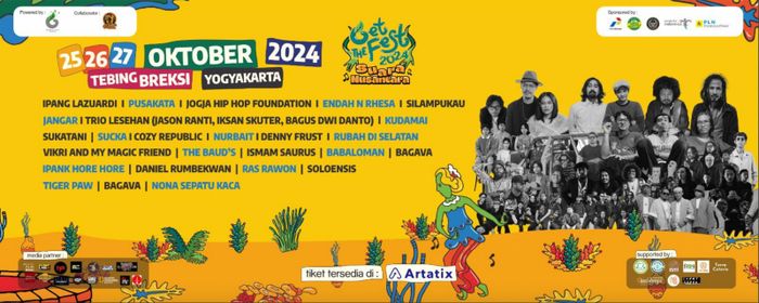 Get The Fest 2024: Nikmati musik sambil menyelamatkan bumi! Festival musik unik bertenaga sampah plastik di Tebing Breksi, Yogyakarta.
