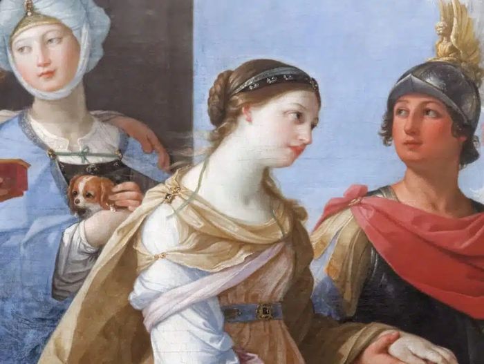 Bagian dari lukisan Helen dari Troy dan Paris karya Guido Reni.