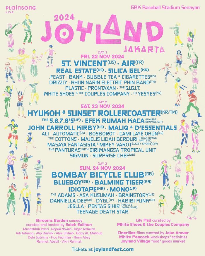 Line up Joyland Festival 2024