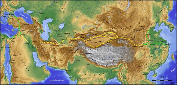 Rute utama Jalur Sutra
