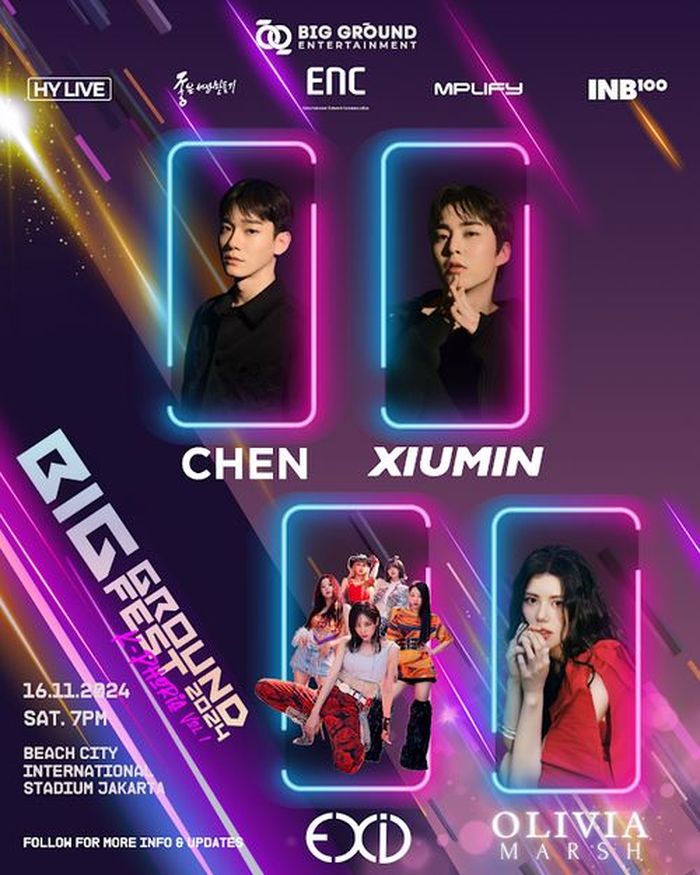 EXID dan Olivia Marsh Siap Tampil Perdana di Indonesia di Big Ground Fest 2024: K-Phoria Vol.1