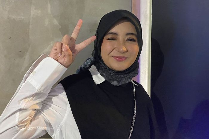 Arafah Rianti saat Grid.ID jumpai dalam acara Press Launch CLEAR Baru di kawasan SCBD, Jakarta Selatan, Kamis (26/10/2023). Arafah Rianti klarifikasi usai dilabrak gegara parkir mobil.