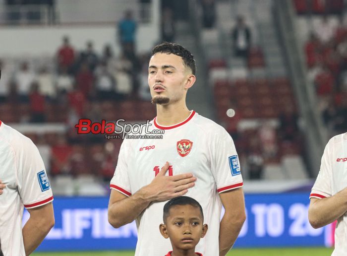 Ivar Jenner saat laga babak penyisihan grup C Kualifikasi Piala Dunia 2026 zona Asia antara timnas Indonesia versus timnas Arab Saudi di Stadion Utama Gelora Bung Karno, Senayan, Jakarta, Selasa (19/11/2024).