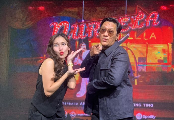 Ayu Ting Ting dan Andre Taulany di kawasan Mampang, Jakarta Selatan, Jumat (29/11/2024).