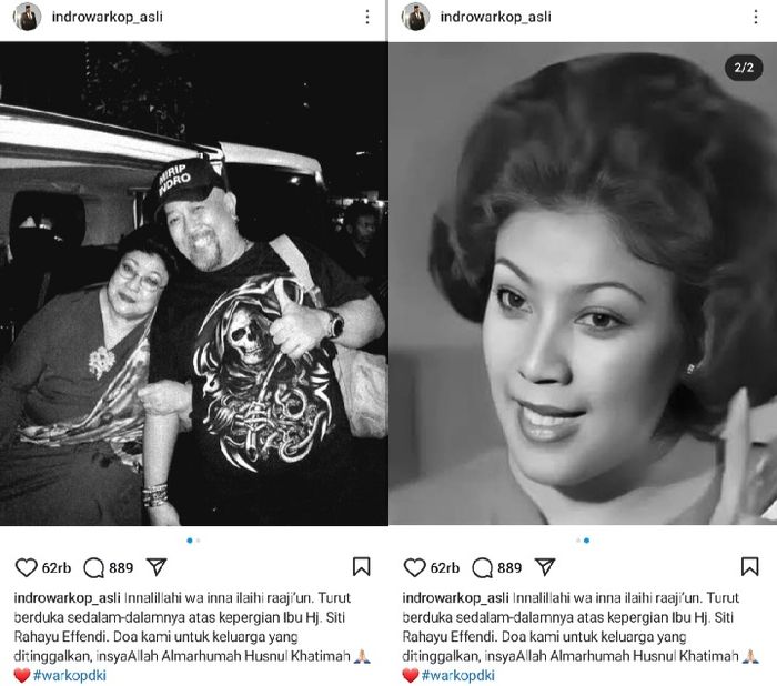 Indro Warkop kembali kenang kebersamaan dengan almarhumah.