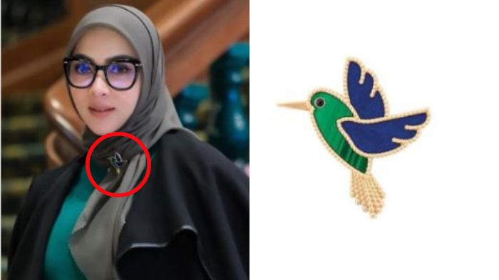 Syahrini - Brooch Van Cleef &amp; Arpels
