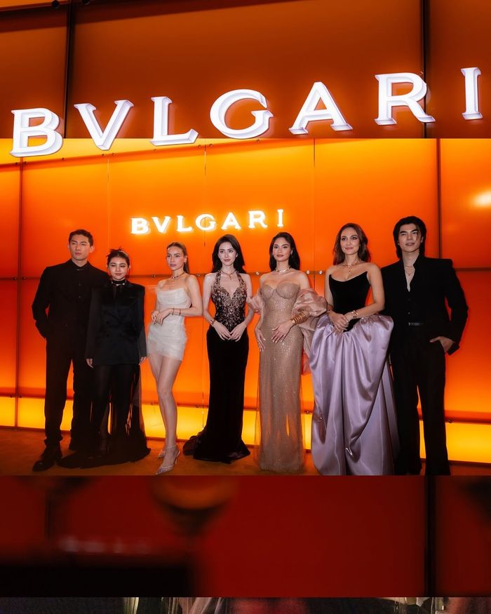 Luna Maya bersama para selebriti dunia lainnya di event Bvlgari.