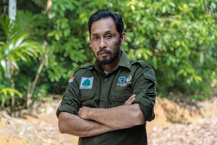 Ketua Kelompok Pelestari Hutan Pesanguan (KPHP), Haryanto.