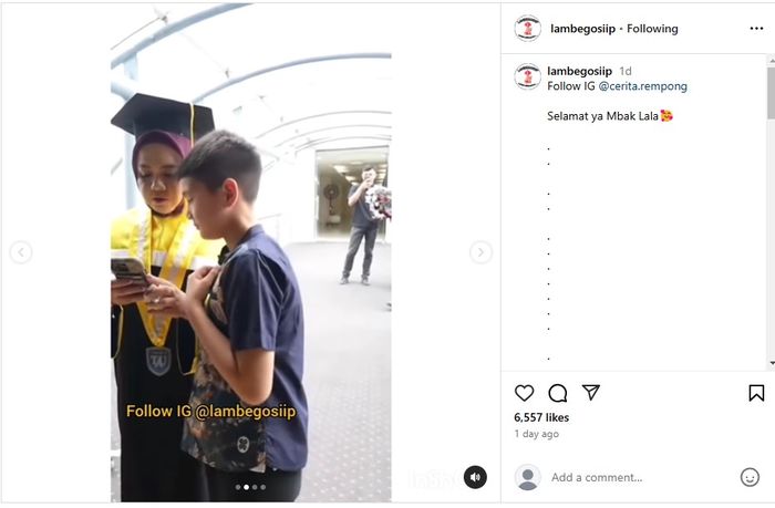 Reaksi Rafathar saat melihat Mbak Lala make up.