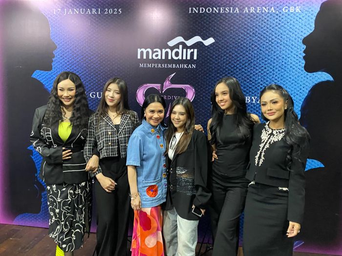 Jumpa pers Konser Super Diva di kawasan Antasari, Jakarta Selatan, Jumat (20/12/2024).