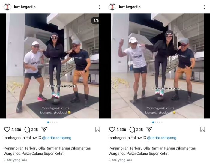 Penampilan Olla Ramlan.