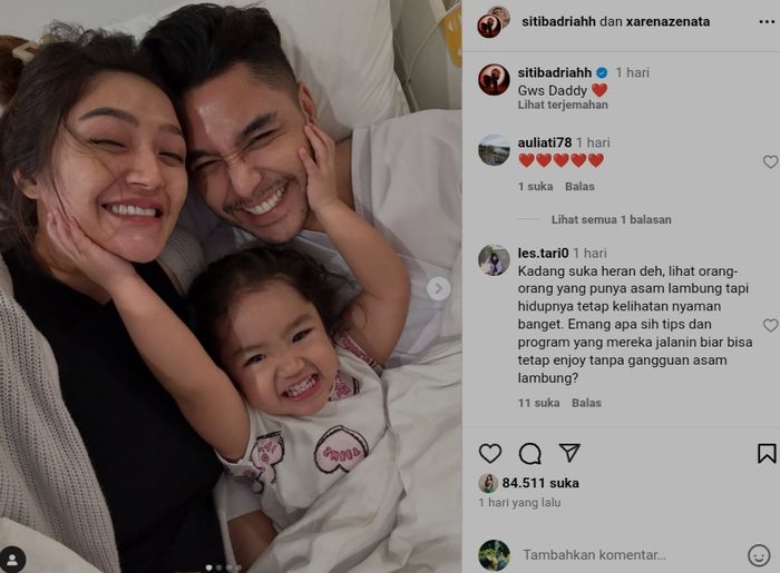 Kondisi suami Siti Badriah usai dirawat di rumah sakit