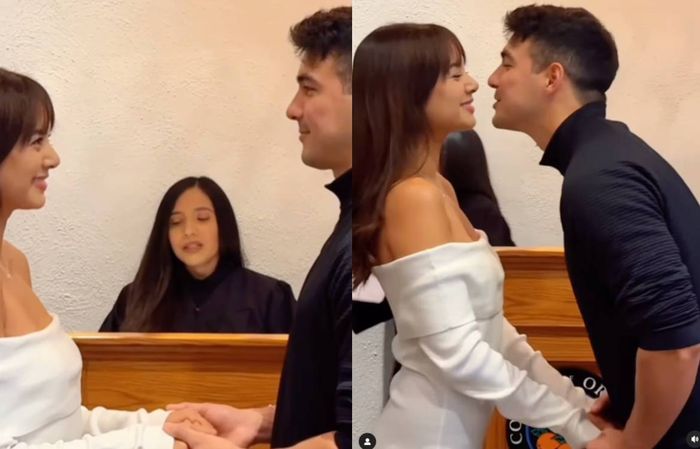 Aurelie dan Tyler Bigenho akhirnya menikah di California, Amerika Serikat.