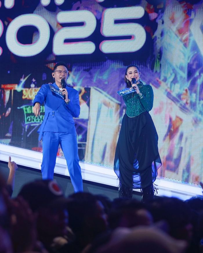 Celine Evangelista dan Ben Kasyafani menjadi pembawa acara TV Gempita 2025.