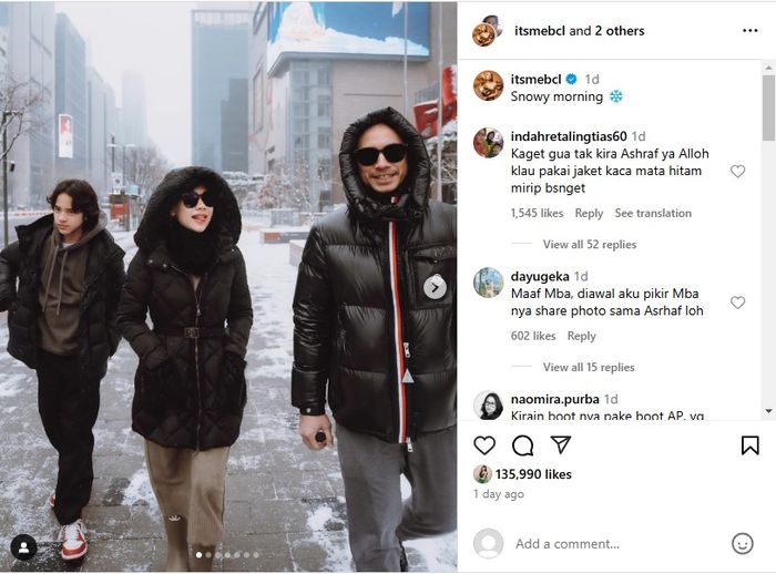 Momen liburan BCL dan keluarga ke Korea Selatan.