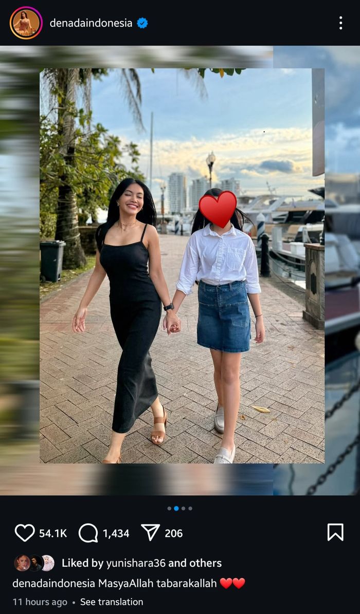 Denada unggah foto terbaru bersama sang putri, Aisha yang sudah beranjak besar.