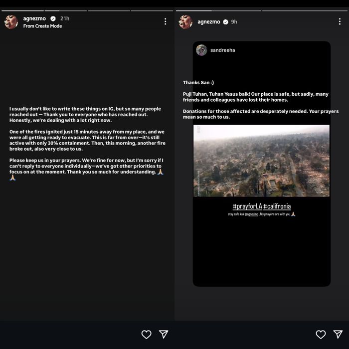 Agnez Mo ungkap kondisinya yang berada di LA, AS