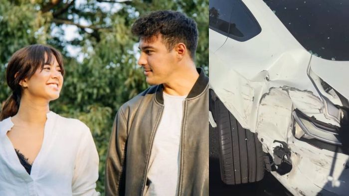 Aurelie Moeremans dan Tyler Bigenho kecelakaan di Amerika Serikat