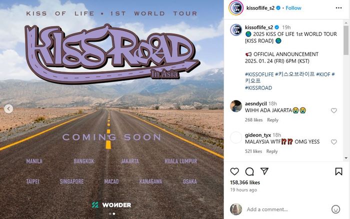 KISS OF LIFE Bakal Gelar Konser di Jakarta