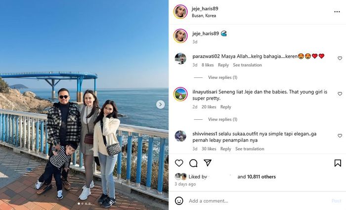 Jennifer Dunn pamerkan foto liburan keluarga ke Korea Selatan