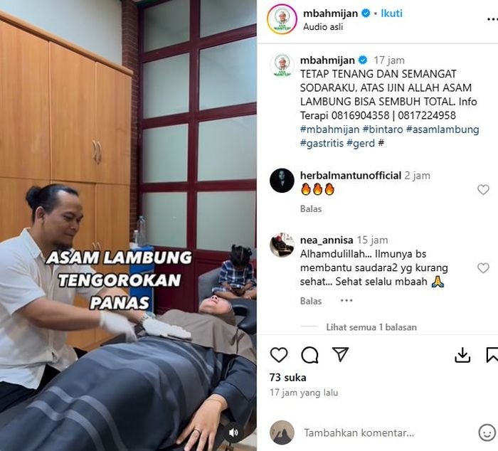 Unggahan Mbah Mijan.