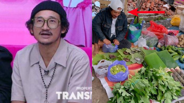 Isa Bajaj jualan  sayur di Magetan
