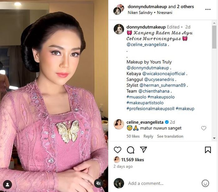 Celine Evangelista miliki nama baru 