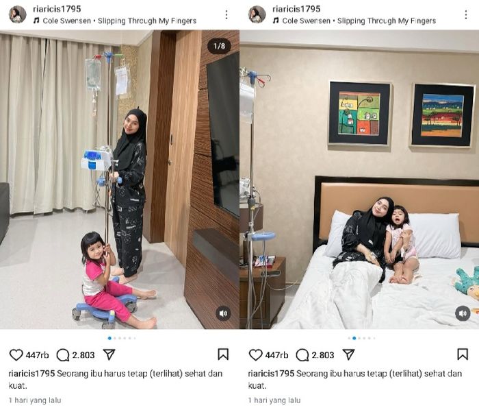 Unggahan Instagram Ria Ricis.