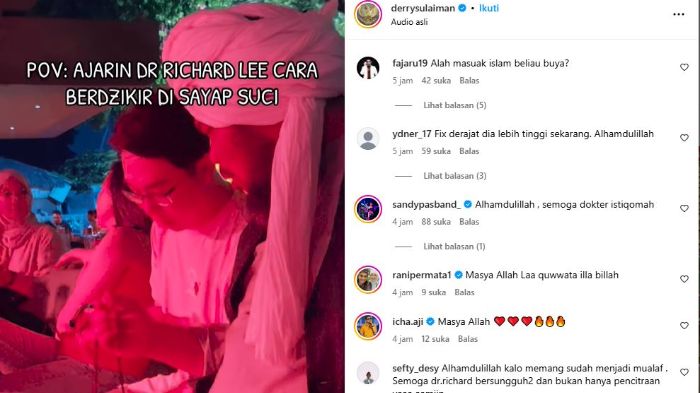 Unggahan ustaz Derry Sulaiman