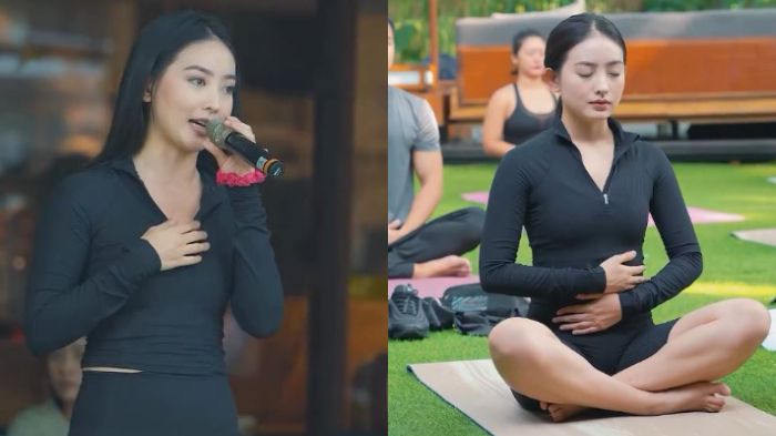 Outfit yoga Natasha Wilona