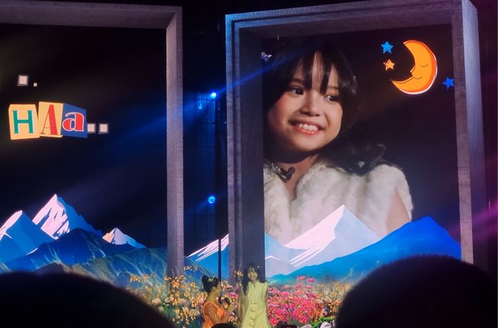 Penampilan Gempi bawakan lagu Ajaib di konser Yura Yunita di Istora Senayan, Jakarta, Minggu (2/2/2025). 