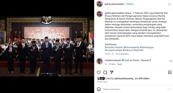 Deddy Corbuzier dilantik jadi stafsus Menhan