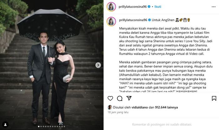 Prilly Latuconsina dan Omara Esteghlal
