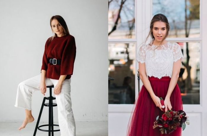 Warna burgundy Diprediksi Jadi Tren Fesyen Lebaran 2025