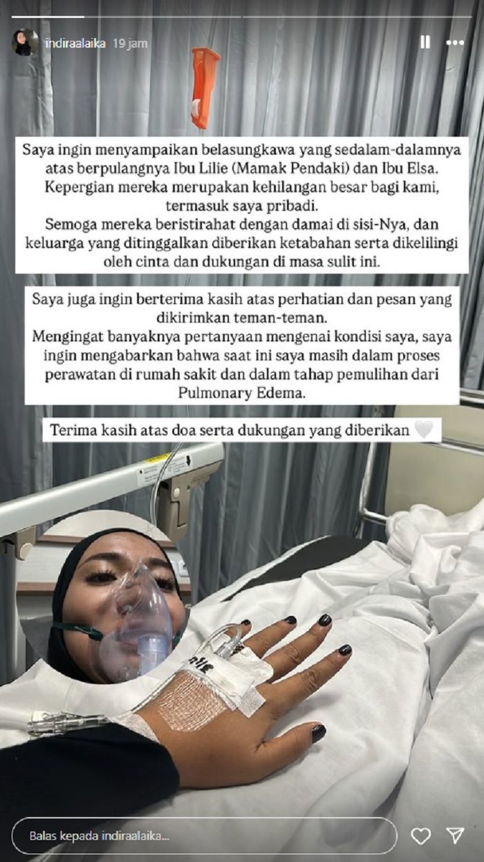 Indira Alaika, pendaki Puncak Carstensz yang selamat, ungkap kondisinya setelah mengalami kelelahan ekstrem hingga pulmonary edema.