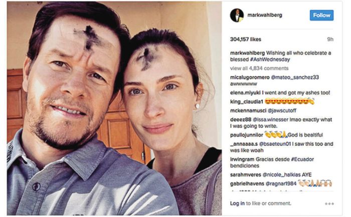 Aktor Hollywood Mark Wahlberg rayakan Rabu Abu