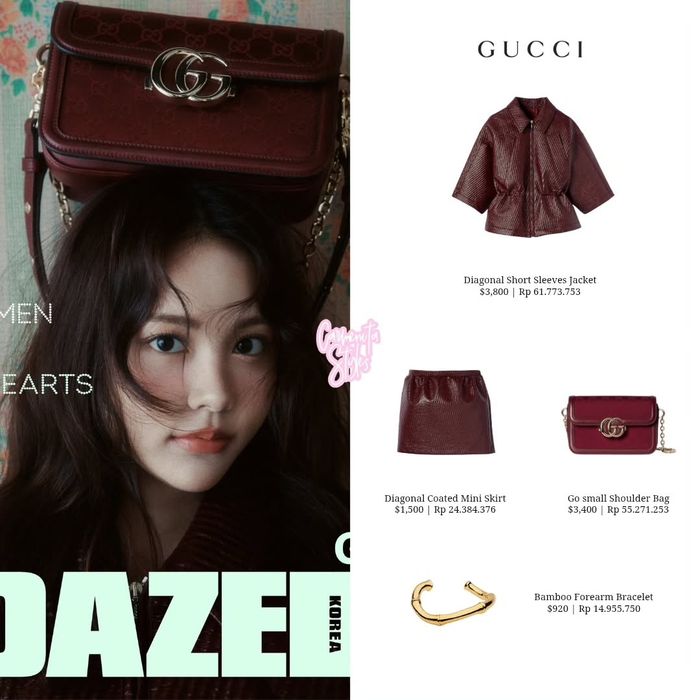 Pemotretan Gucci Carmen Hearts2Hearts.