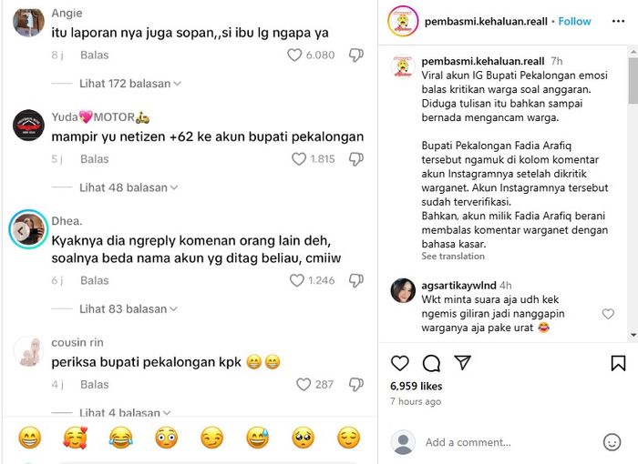 Bupati Pekalongan, Fadia Arafiq jadi sorotan.