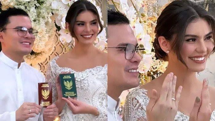 Potret pernikahan dokter Oky Pratama dengan Sarah Maria.