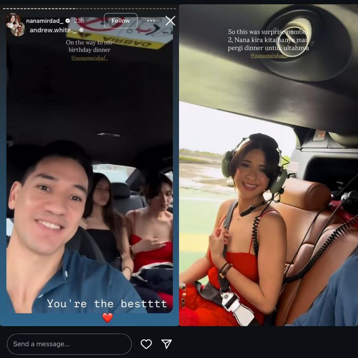 Andrew membuat pesta kejutan untuk Nana yang berulang tahun ke 40 pada Jumat, 14 Maret 2025 lalu. 