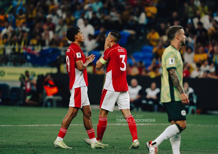 Suasana laga Australia vs Timnas Indonesia dalam matchday ketujuh Kualifikasi Piala Dunia 2026 di Sydney Football Stadium, Kamis (20/3/2025)