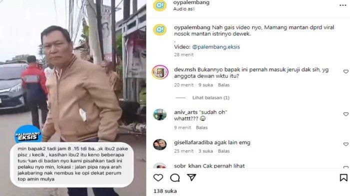 Mantan anggota DPRD Palembang Syukri Zen melakukan penusukan terhadap mantan istri, Rabu (19/3/2025)  