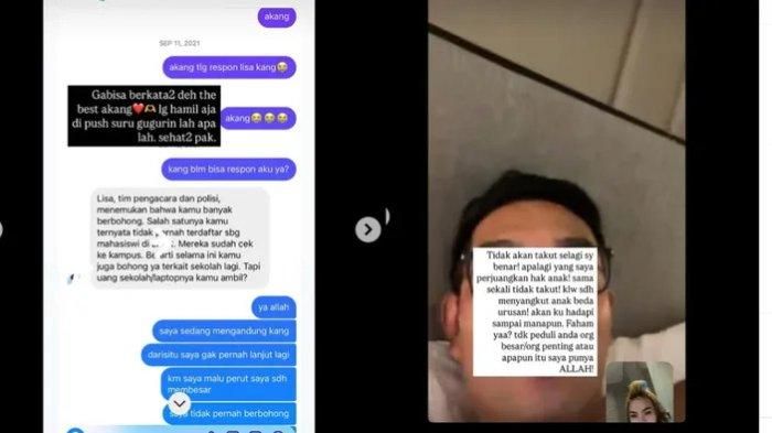 CHAT DUGAAN PERSELINGKUHAN - Sosok Lisa Mariana bongkar hubungan gelapnya dengan politisi Tanah Air. Diduga mantan Gubernur Jawa Barat, Ridwan Kamil.