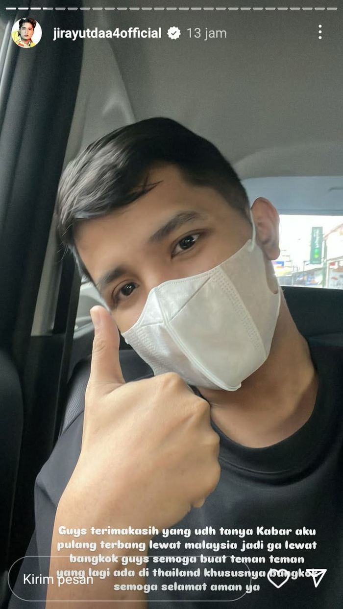 Jirayut ungkap kondisinya pasca gempa Thailand